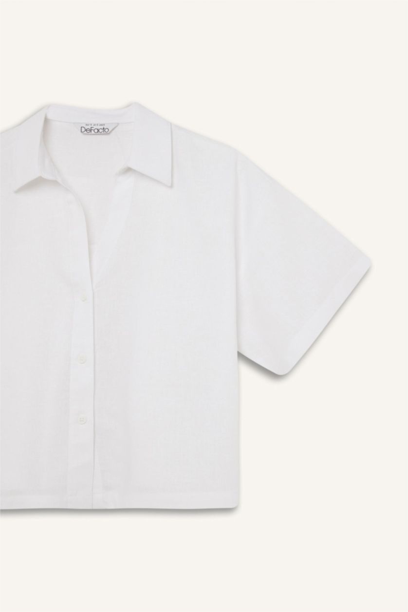 Әйелдерге АҚ үлкен пішім Қысқа жеңді көйлек