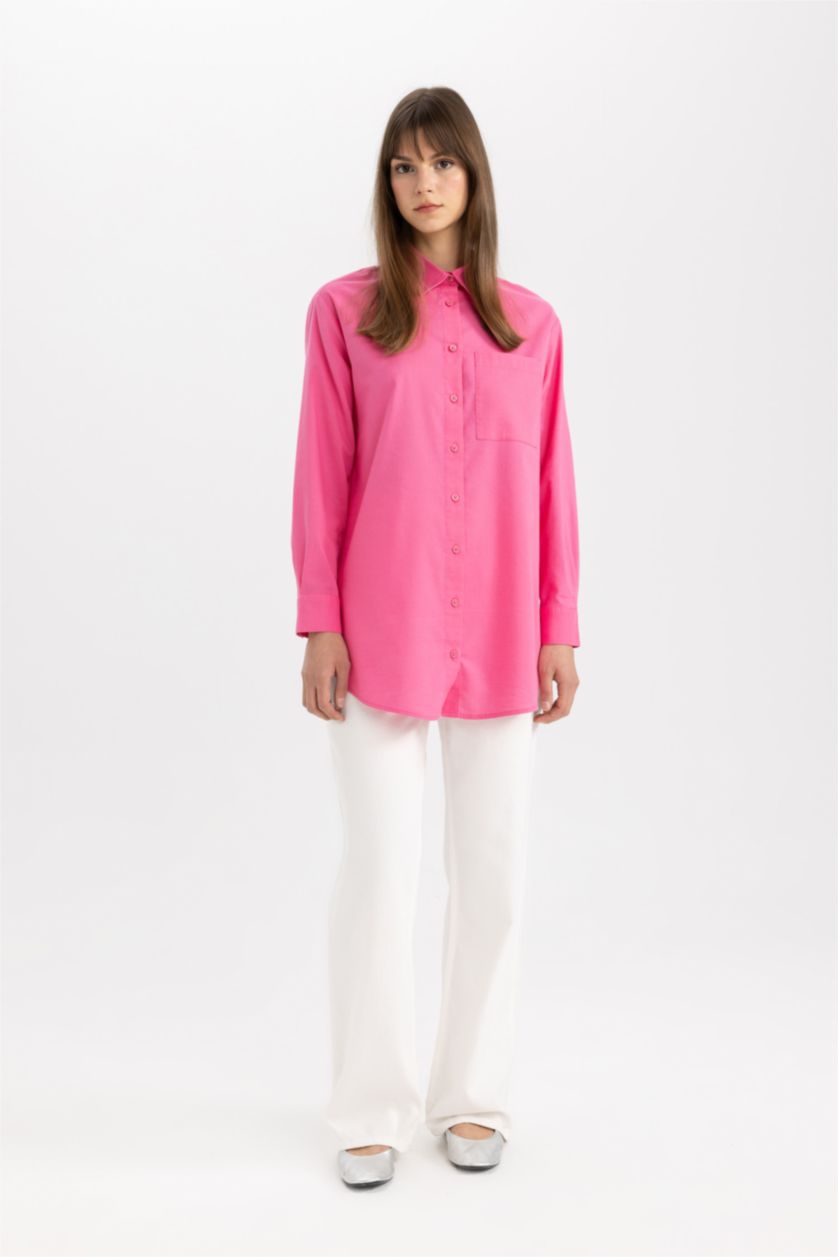 WOMAN Pink Relax Fit Long Sleeve Tunic