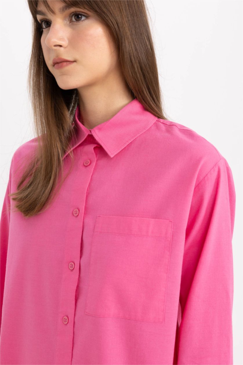 WOMAN Pink Relax Fit Long Sleeve Tunic