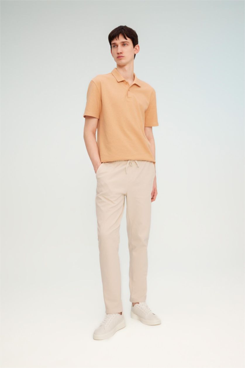 MAN Salmon New Regular Fit Short Sleeve Polo T-Shirt