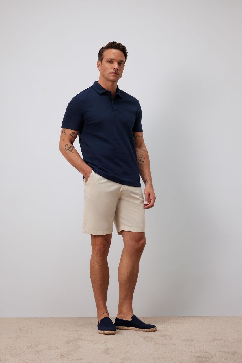 MAN NAVY New Regular Fit Short Sleeve Polo T-Shirt