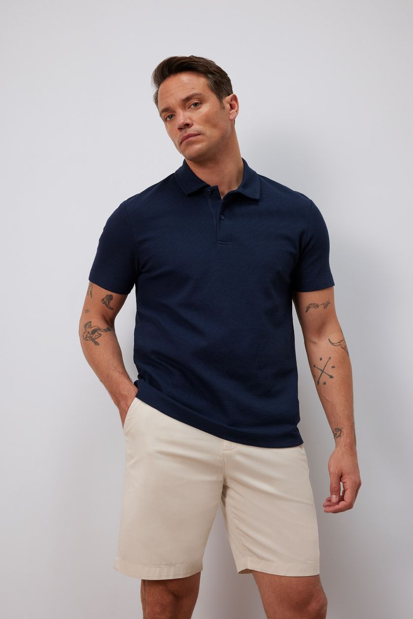 MAN NAVY New Regular Fit Short Sleeve Polo T-Shirt