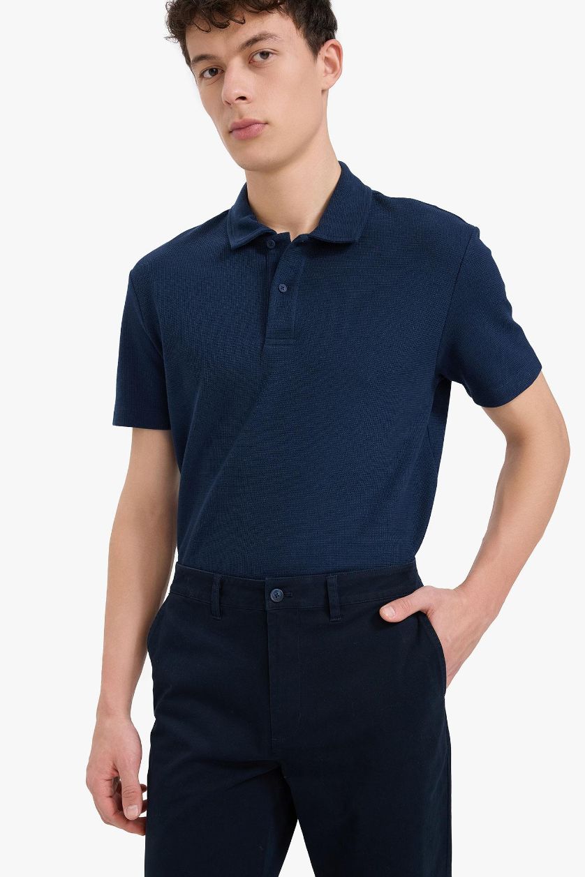 MAN NAVY New Regular Fit Short Sleeve Polo T-Shirt