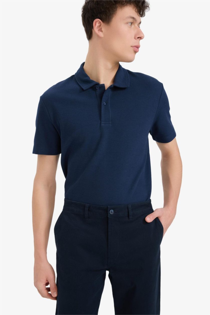 MAN NAVY New Regular Fit Short Sleeve Polo T-Shirt