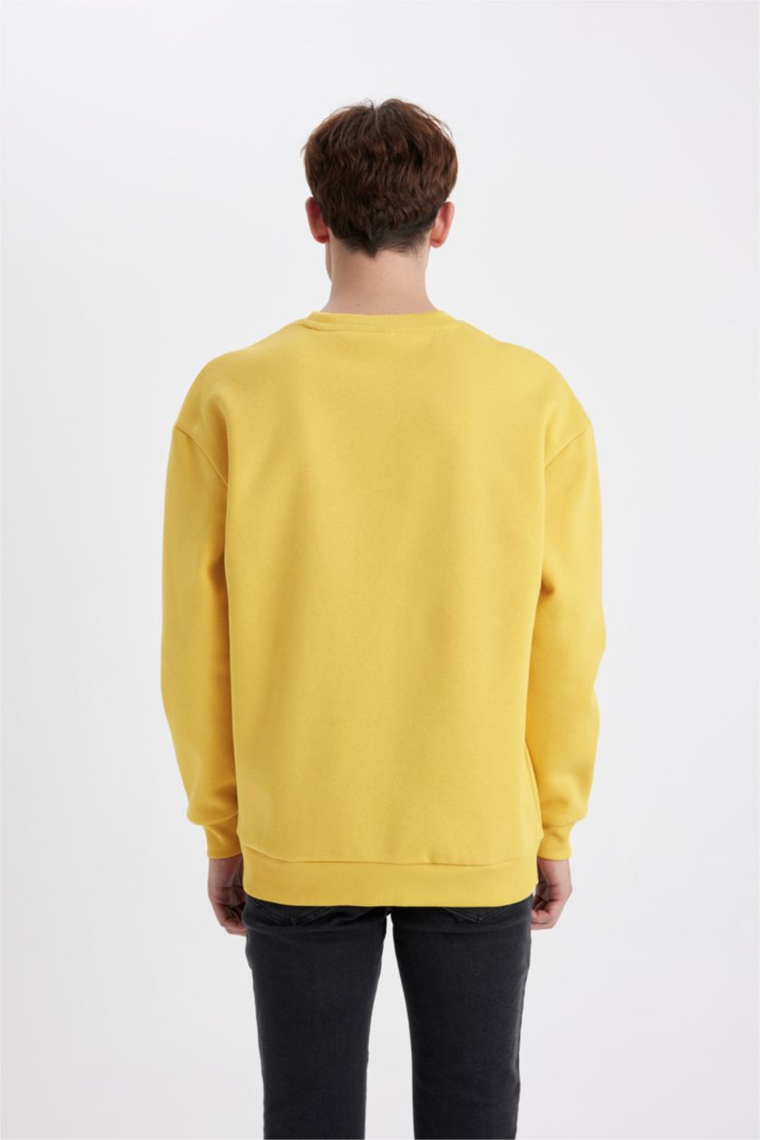 رجالي أصفر Comfort Fit Sweatshirt