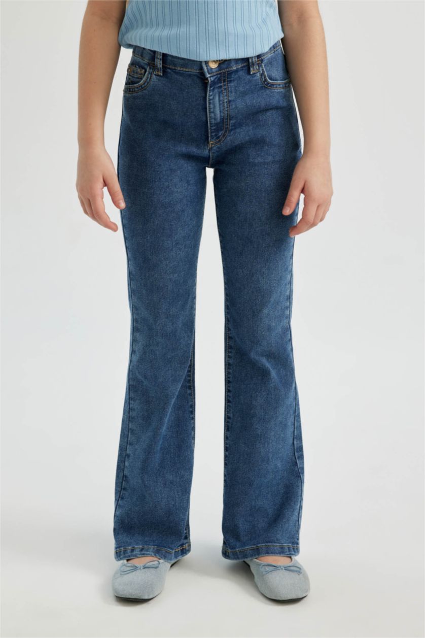 GIRLS & TEENS Blue Girl Flared Leg Jeans