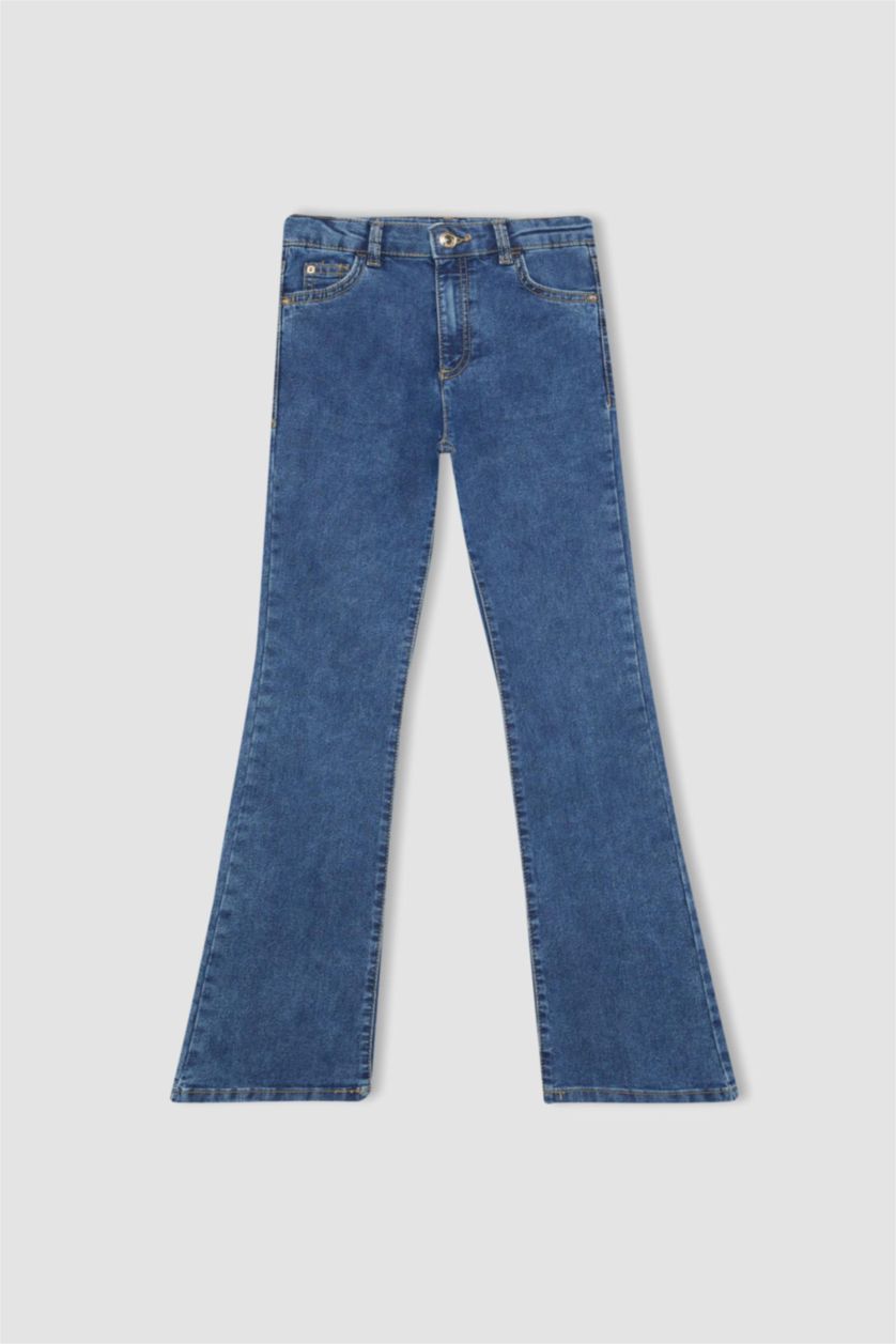 GIRLS & TEENS Blue Girl Flared Leg Jeans