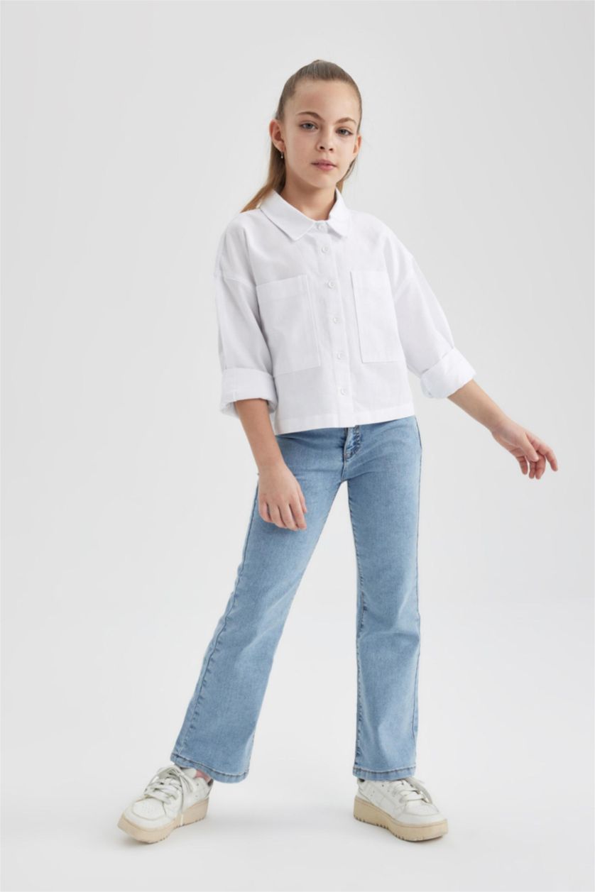 GIRLS & TEENS Light Blue Girl Flared Leg Jeans