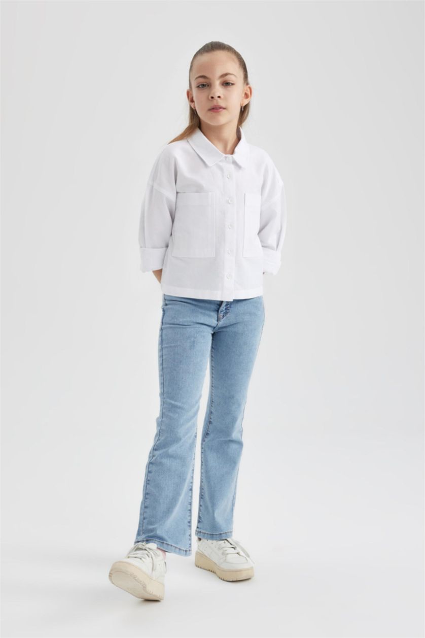 GIRLS & TEENS Light Blue Girl Flared Leg Jeans
