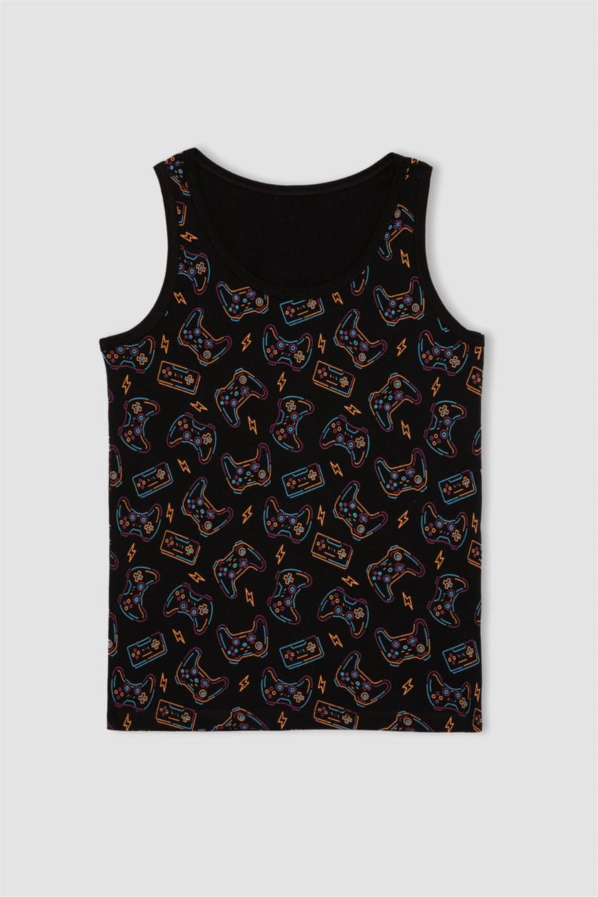 أولادي أسود أندر شيرت اولادي قصة عادية - قطعتين