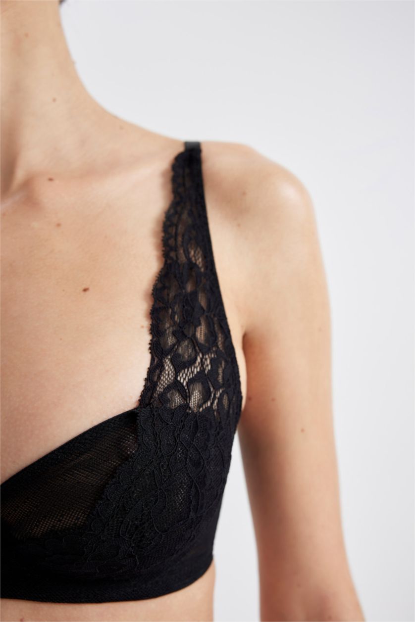 WOMAN Black Fall in Love Full Lace Uncovered Bra