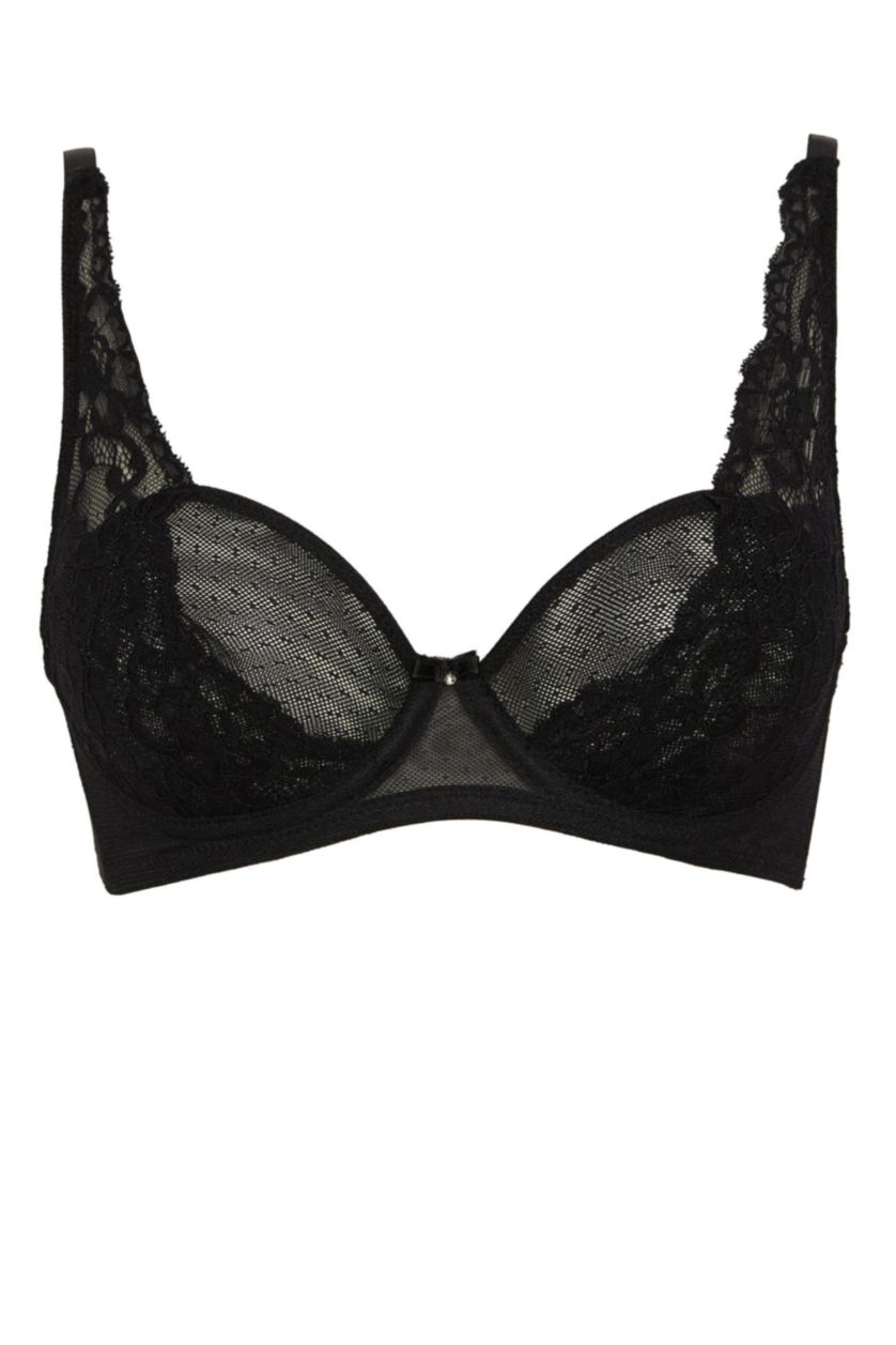 WOMAN Black Fall in Love Full Lace Uncovered Bra