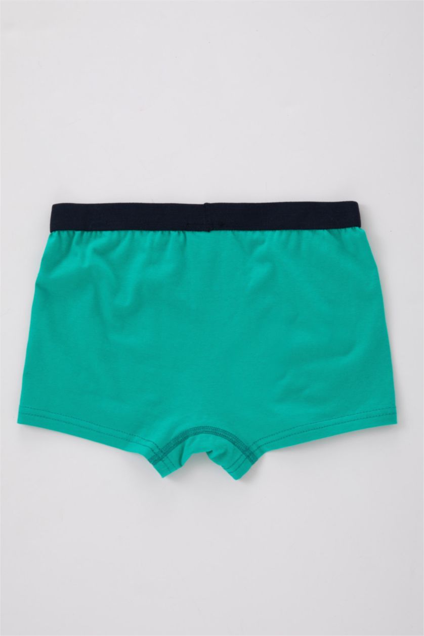 Erkek Çocuk - Genç Erkek Lacivert Erkek Çocuk Yılbaşı Temalı 3'lü Boxer