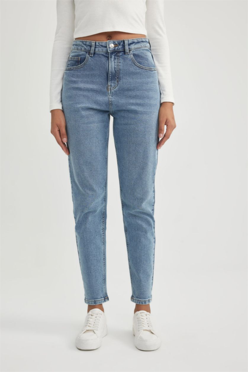 WOMAN Blue Denim Trousers