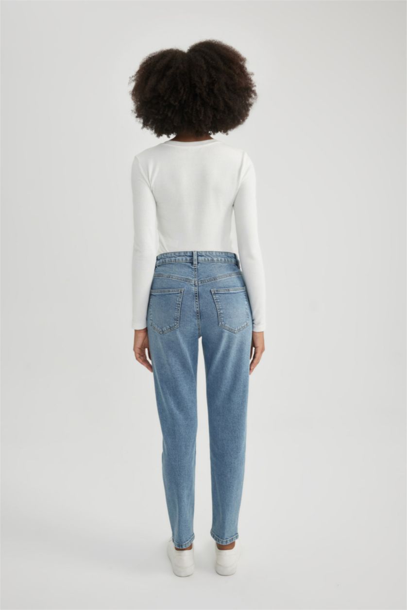 WOMAN Blue Denim Trousers