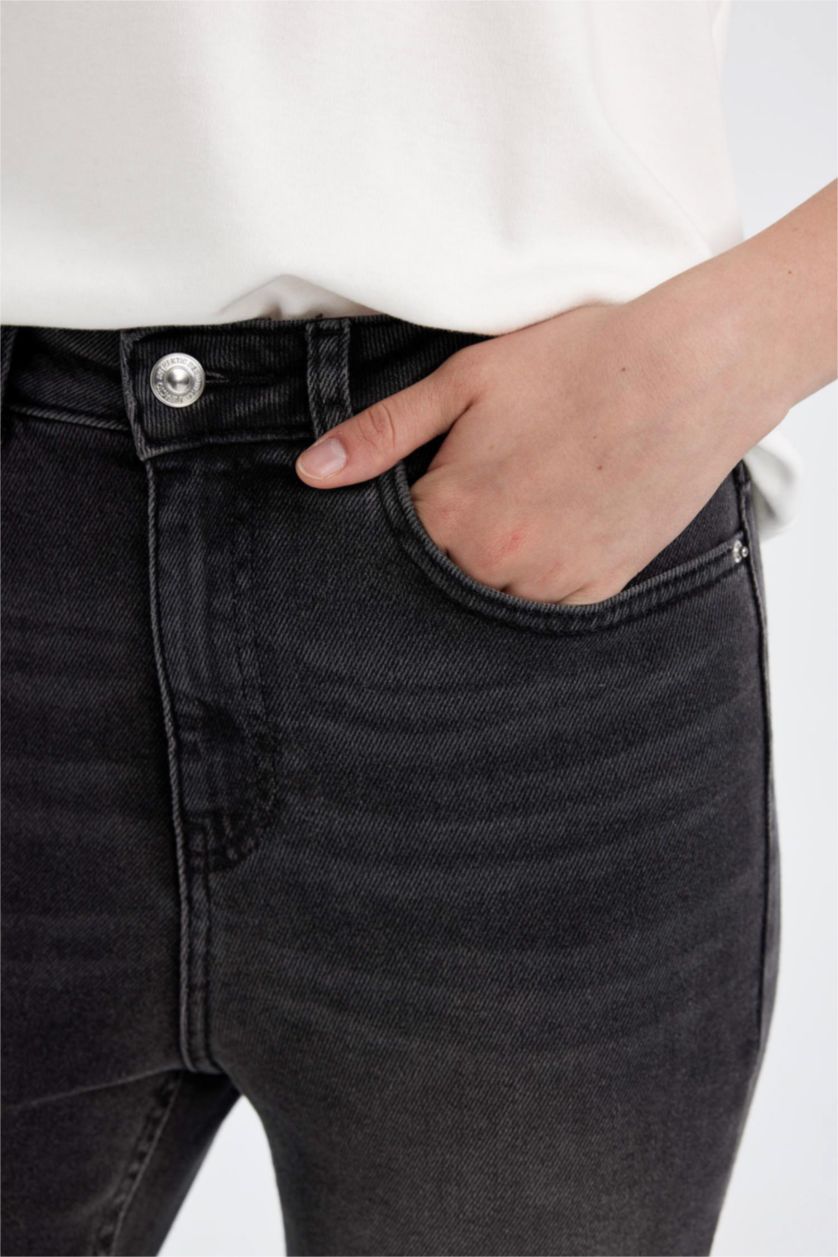 WOMAN Anthracite Skinny Fit High Waist Long Jeans