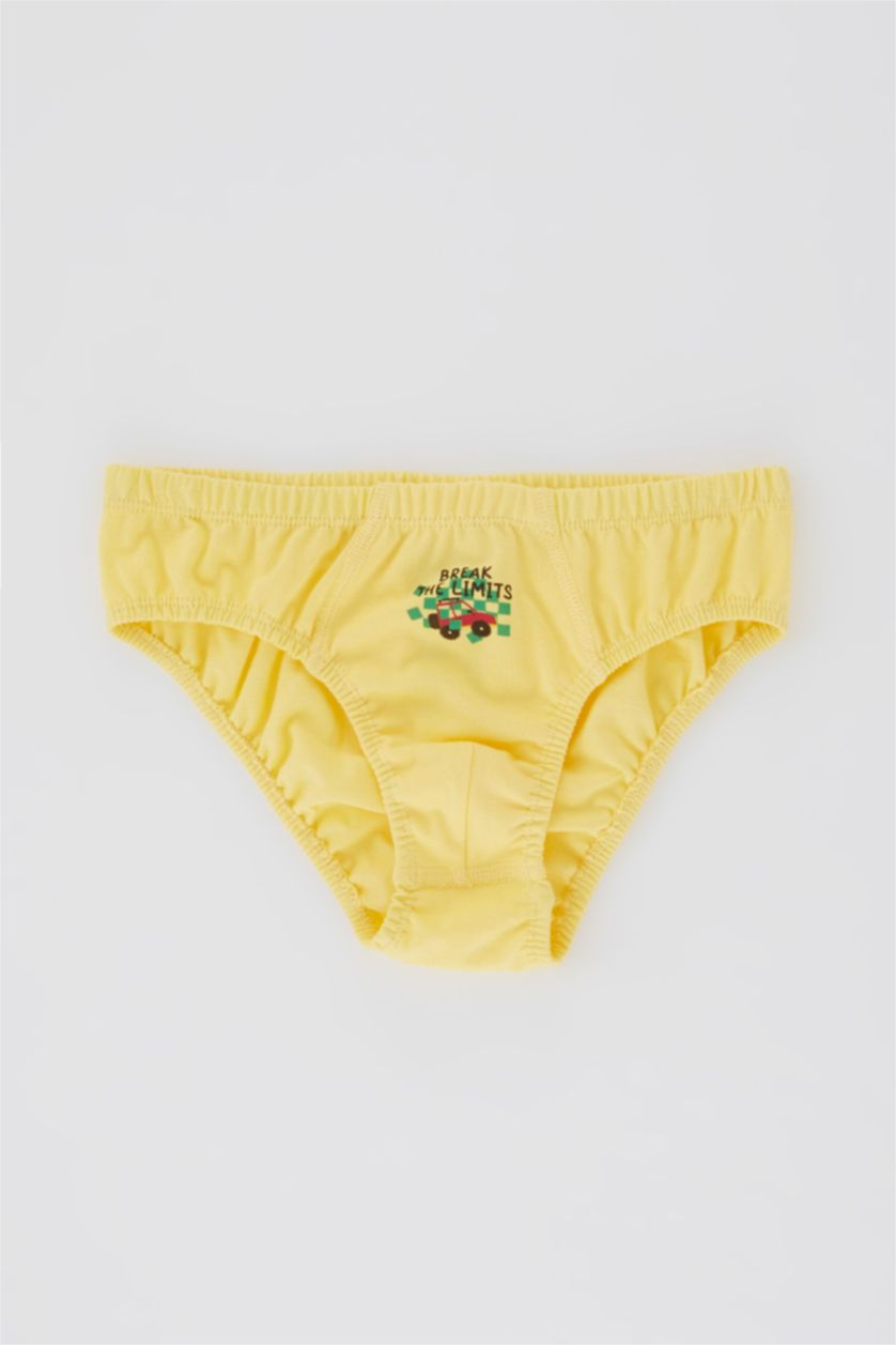 Erkek Çocuk - Genç Erkek Beyaz 	Erkek Çocuk Baskılı 3'lü Slip Külot