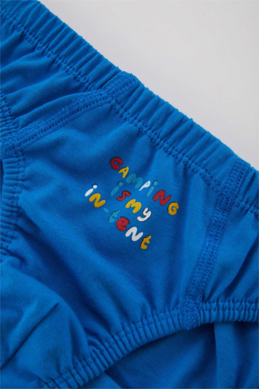 Erkek Çocuk - Genç Erkek Beyaz 	Erkek Çocuk Baskılı 3'lü Slip Külot