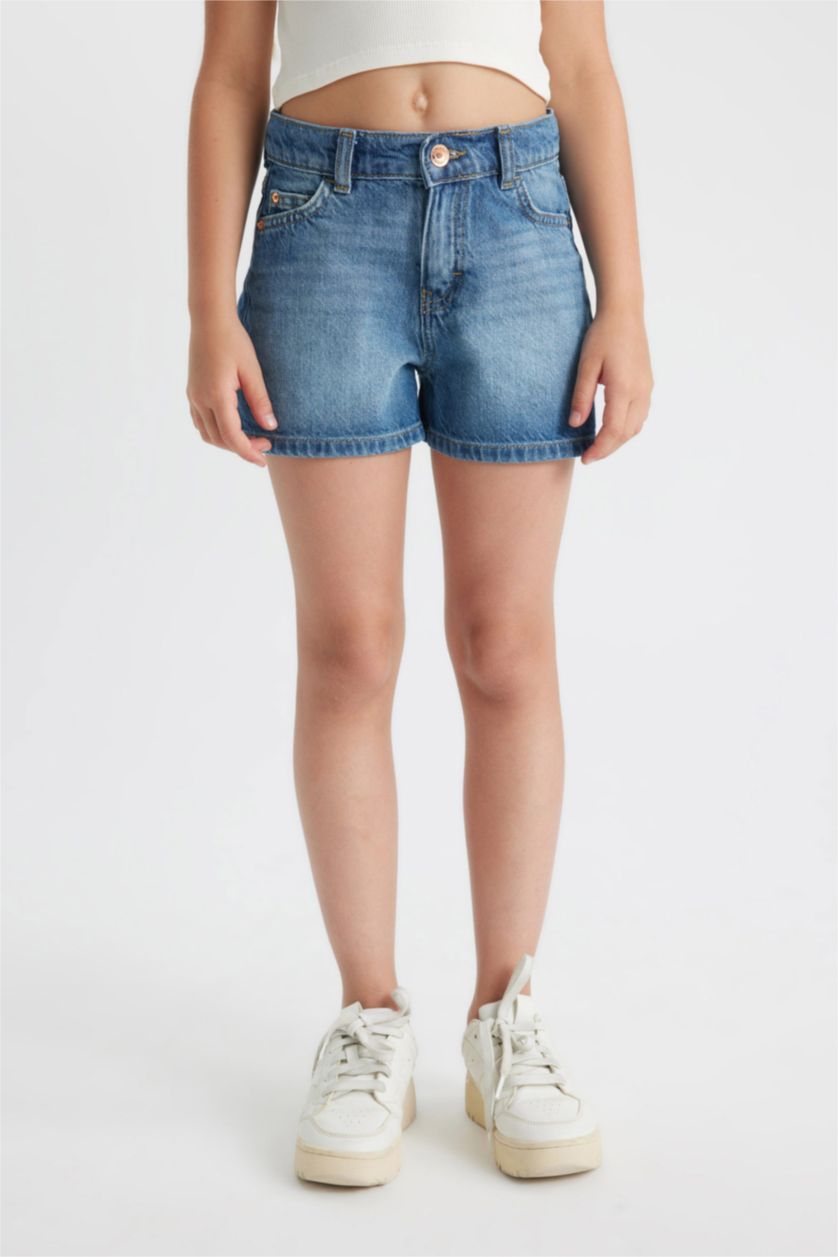 FILLES Bleu Short