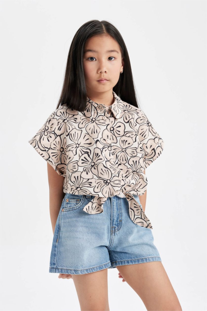 GIRLS & TEENS Light Blue شورت جينز