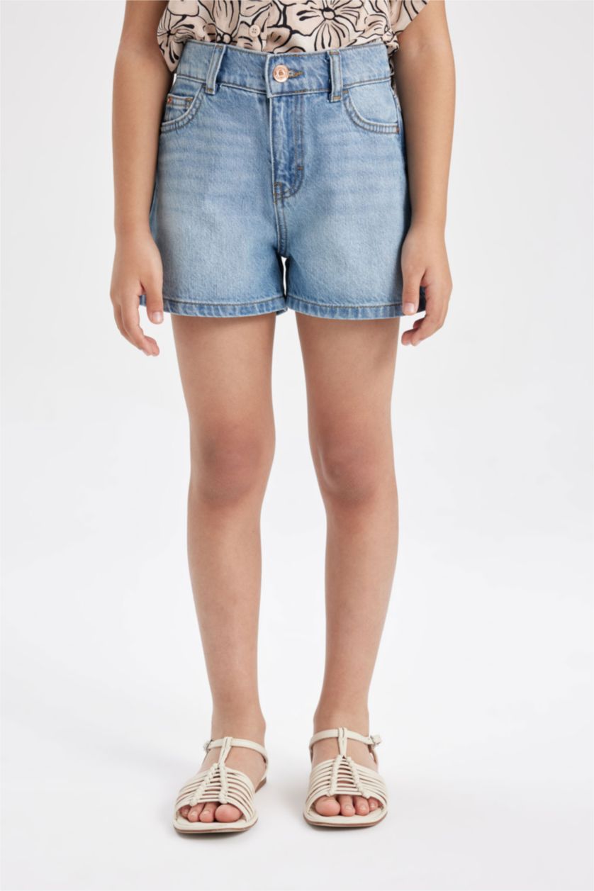 GIRLS & TEENS Light Blue شورت جينز