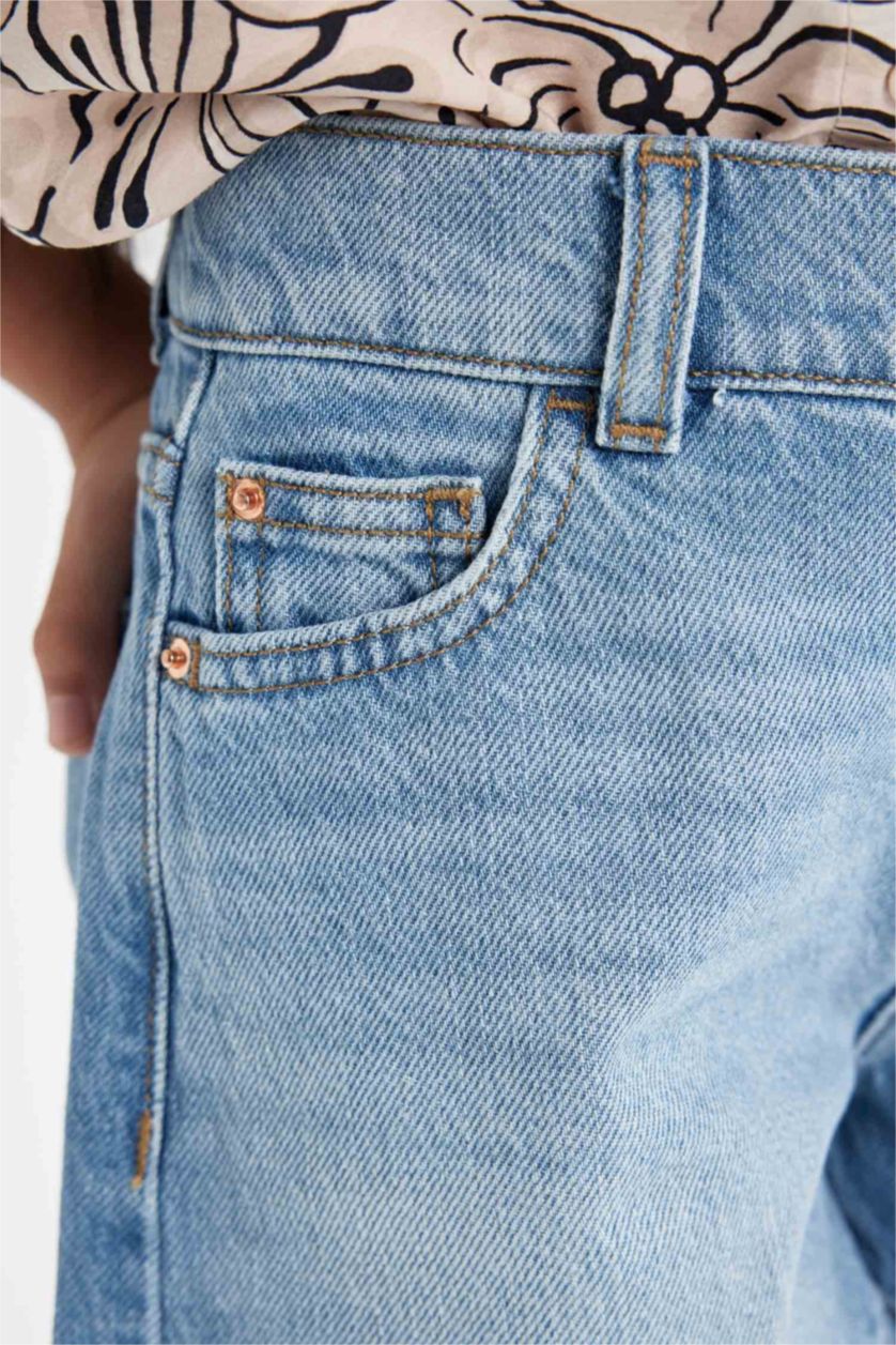 GIRLS & TEENS Light Blue شورت جينز