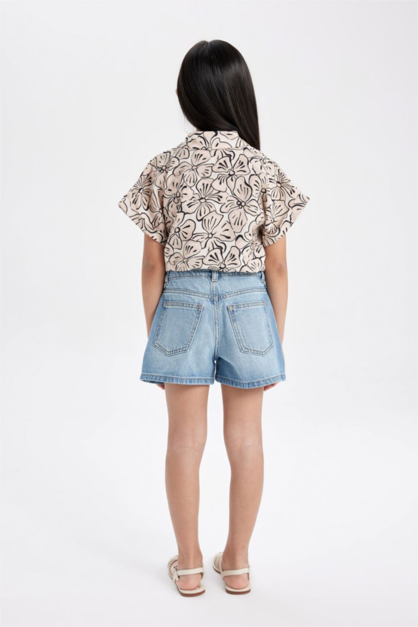 GIRLS & TEENS Light Blue شورت جينز