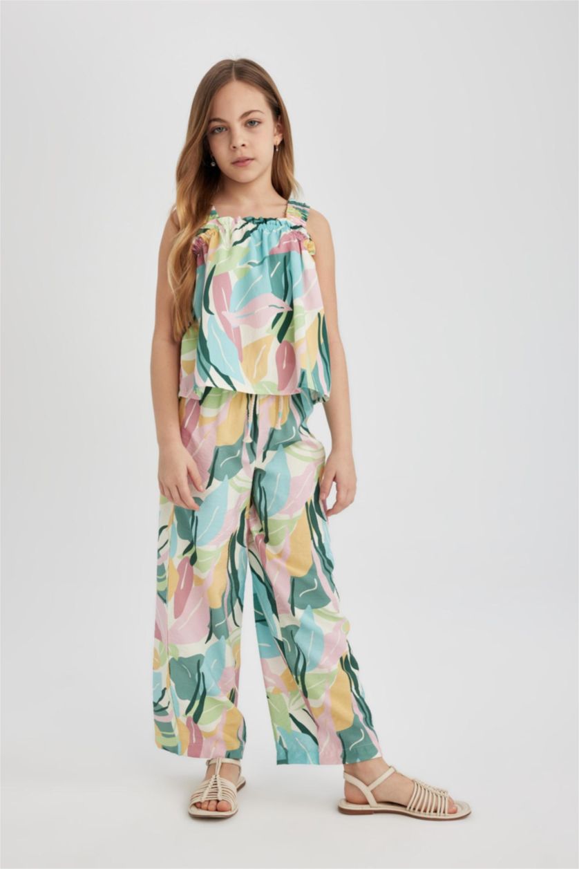 GIRLS & TEENS Green Girl Wide Leg Pants