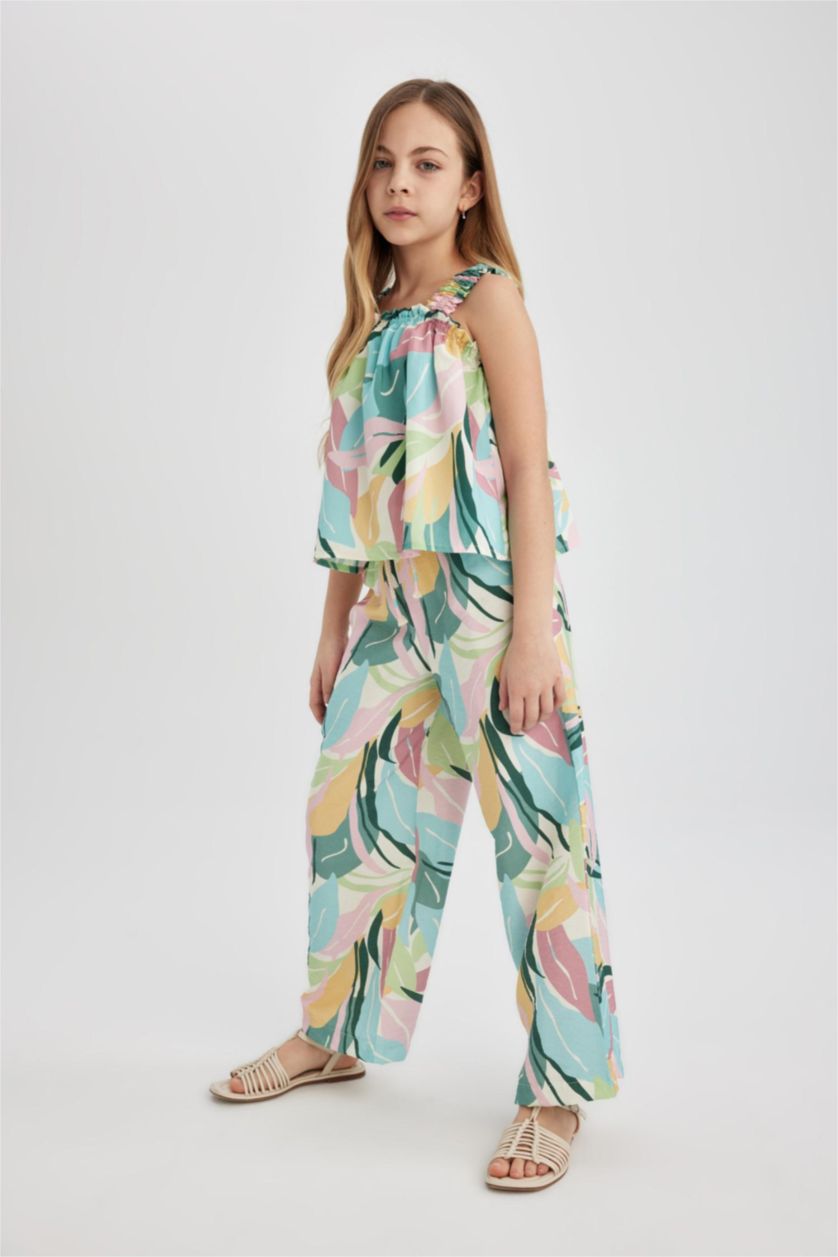 GIRLS & TEENS Green Girl Wide Leg Pants