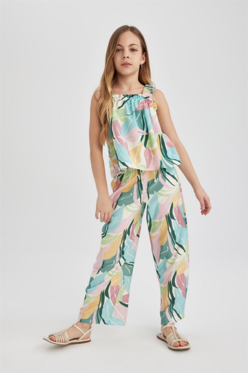 GIRLS & TEENS Green Girl Wide Leg Pants