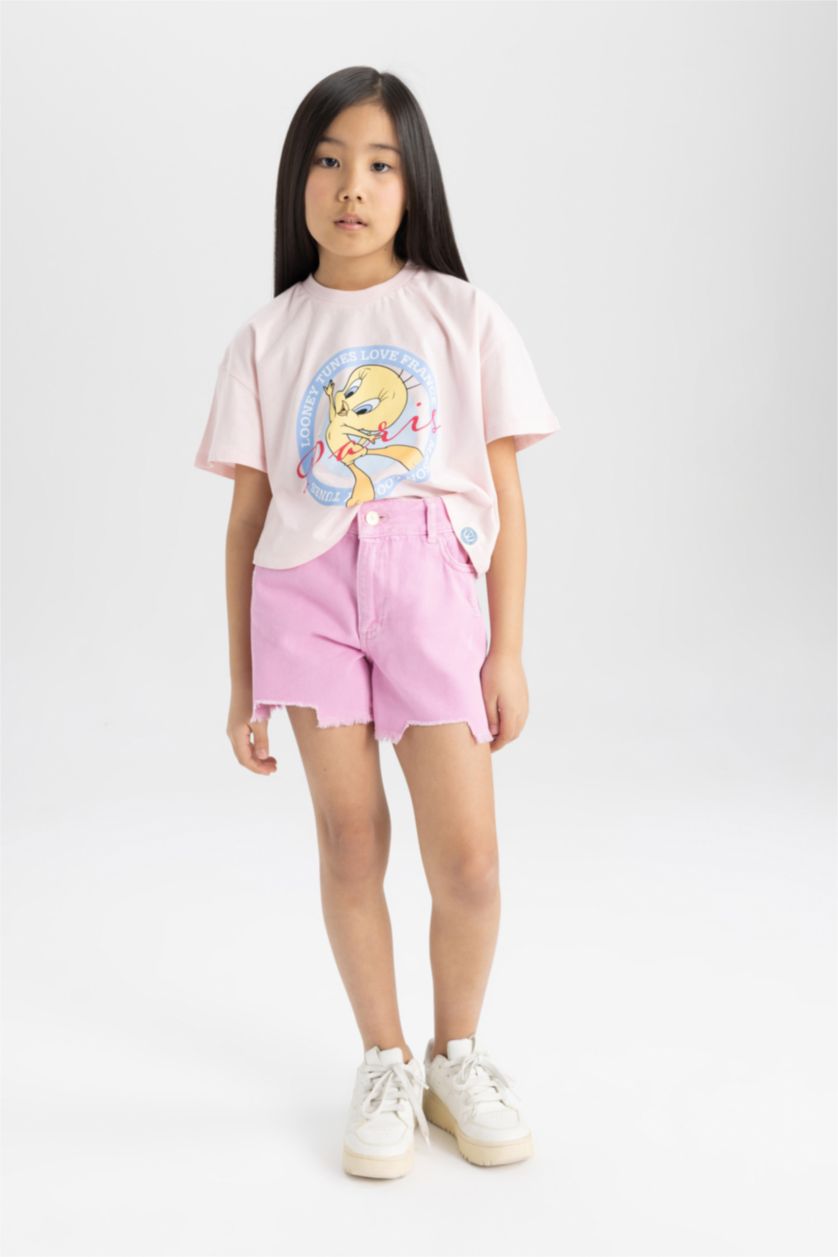 GIRLS & TEENS Pink Girl Denim Shorts