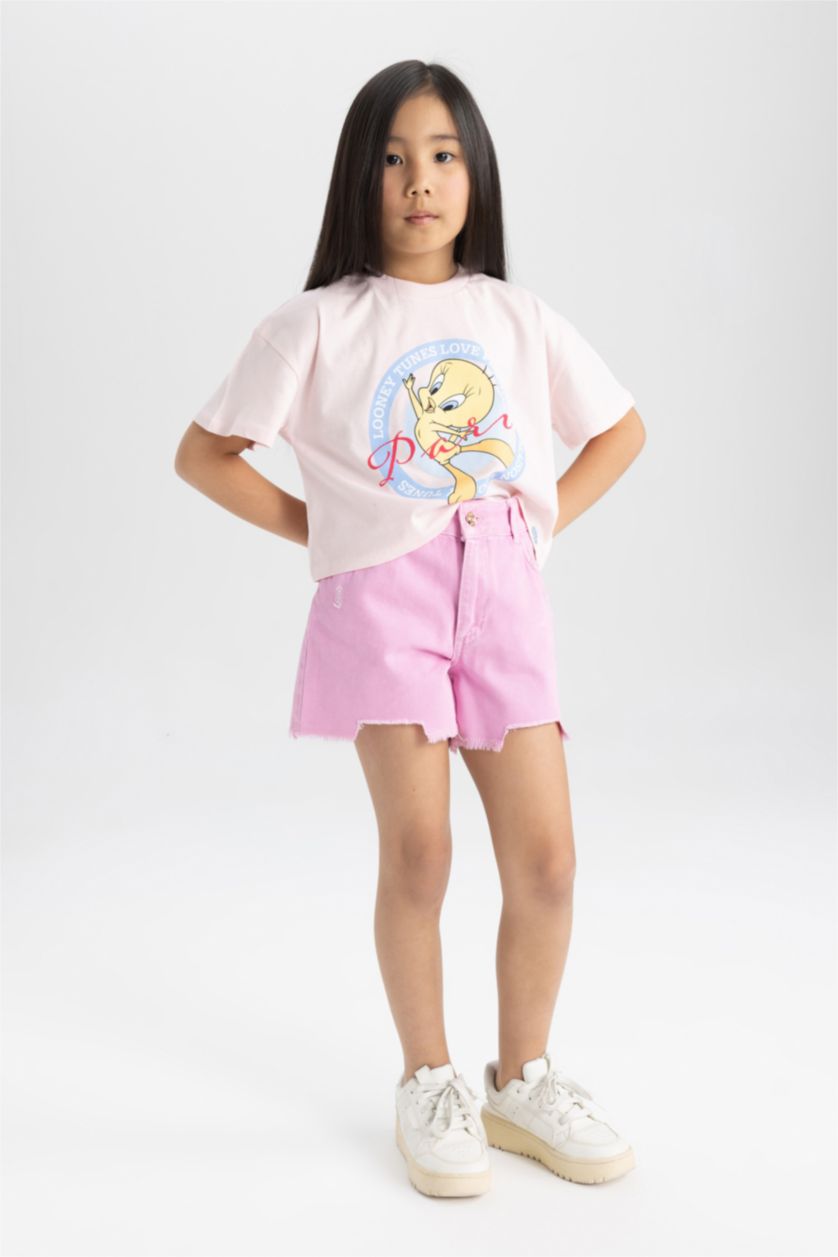 GIRLS & TEENS Pink Girl Denim Shorts