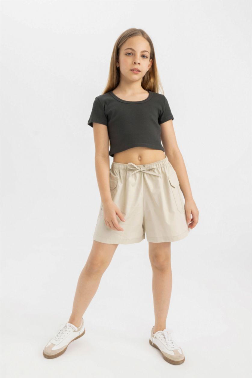 GIRLS & TEENS Stone Girl Cotton Shorts