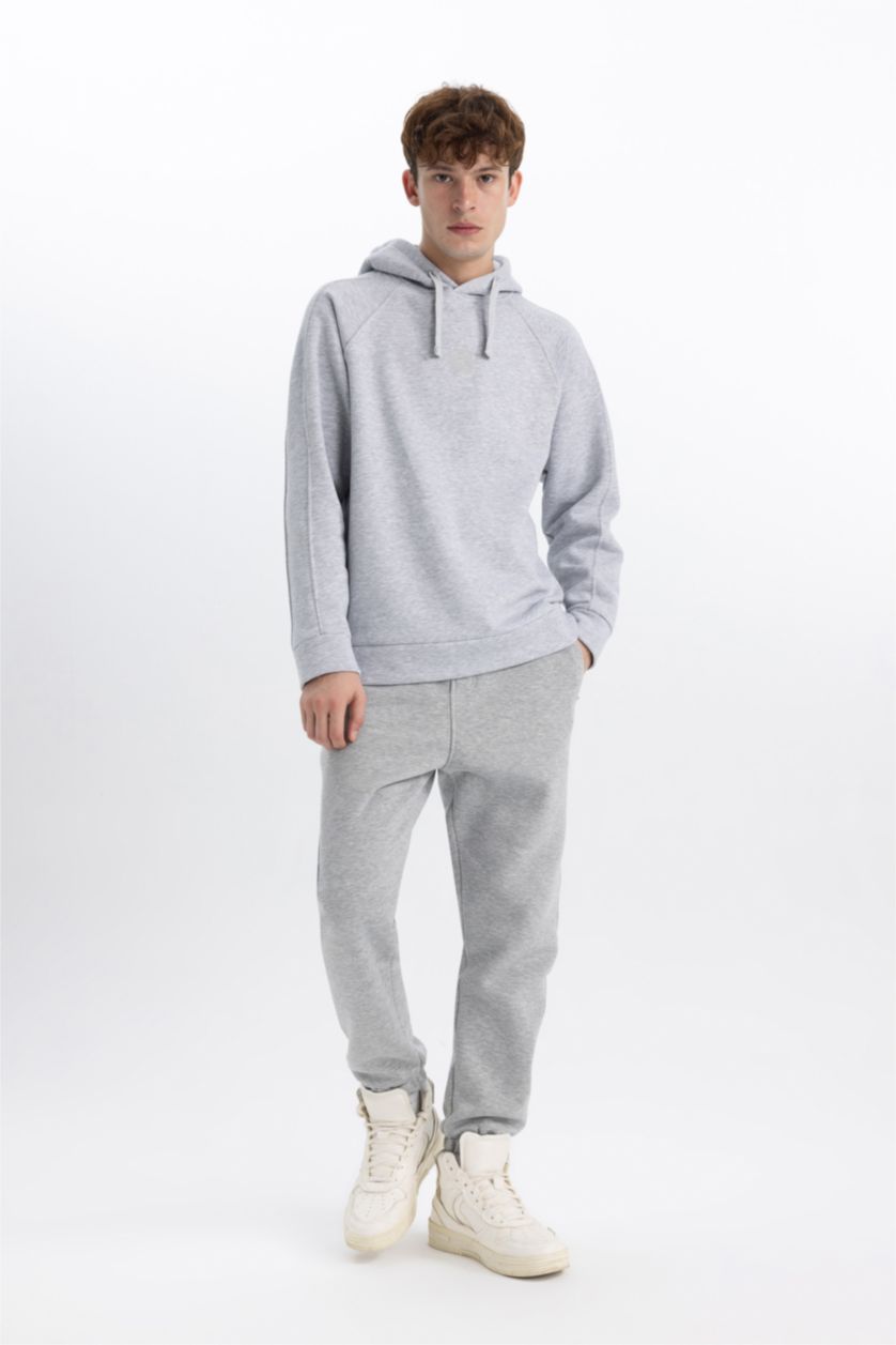 Erkek Grimelanj Oversıze Kapüşonlu Sweatshirt