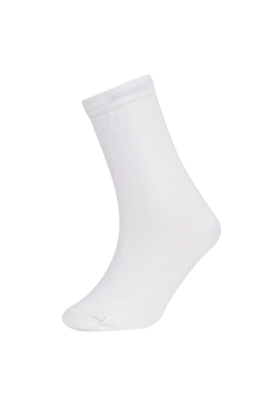 Мальчики и подростки Белый Носки из хлопка для мальчиков, 5 пар, Школьная коллекция