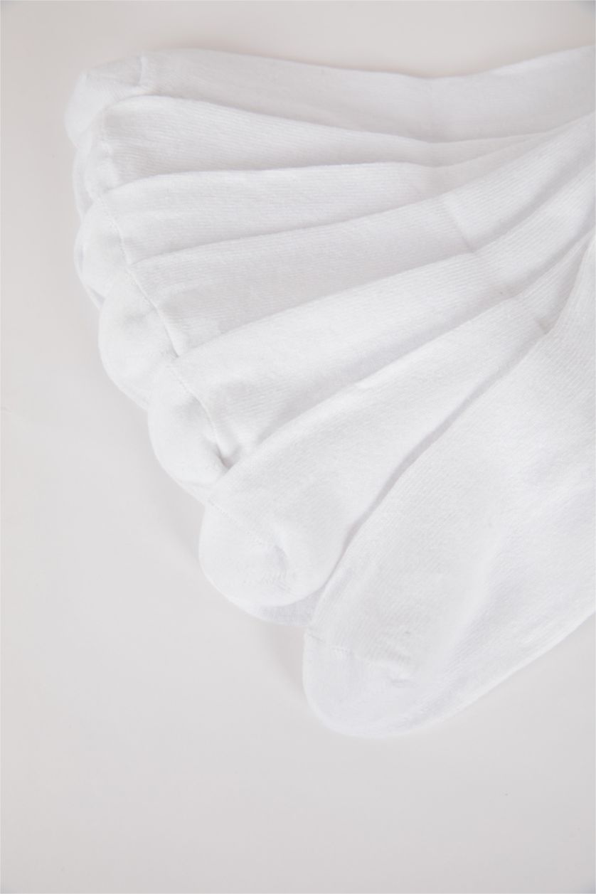 Erkek Çocuk - Genç Erkek Beyaz Erkek Çocuk 7'li Patik Çorap