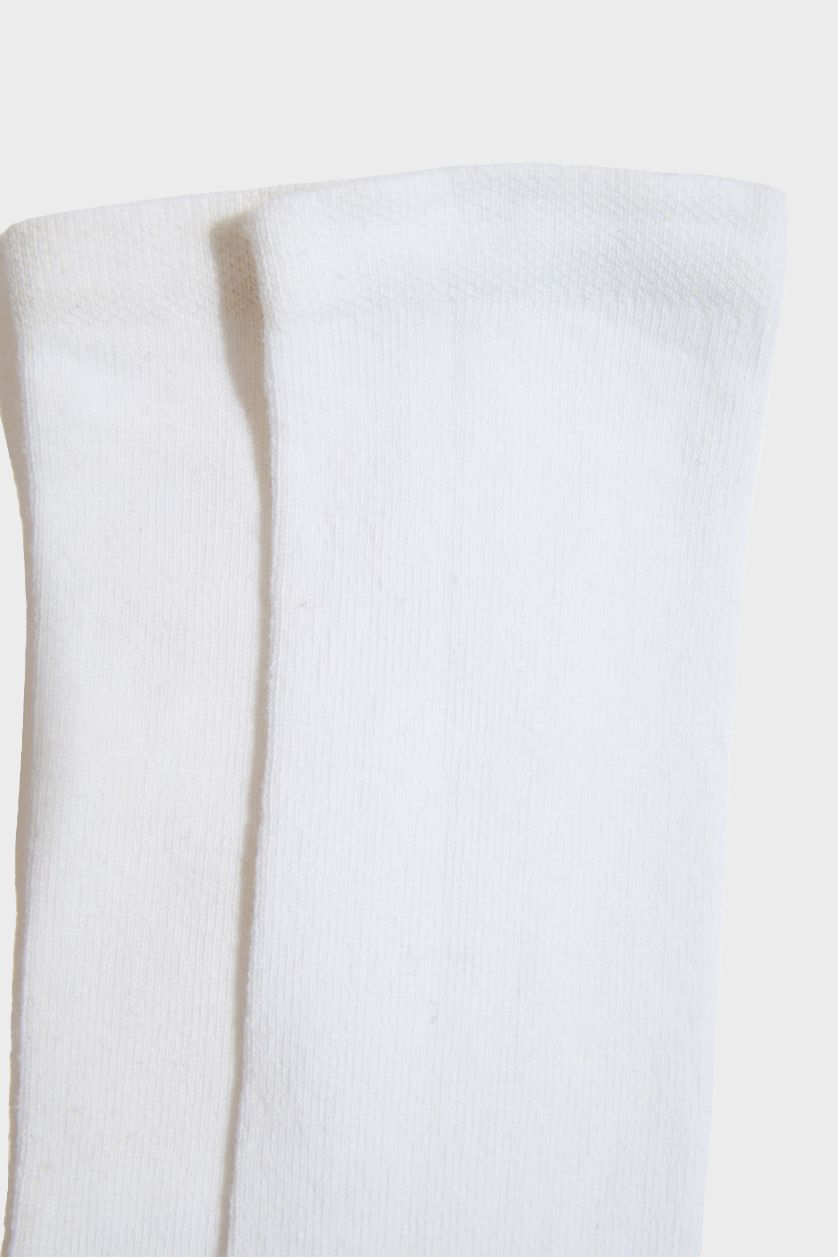 بنات أبيض (000) جوارب بناتي طويل قطن - قطعتين
