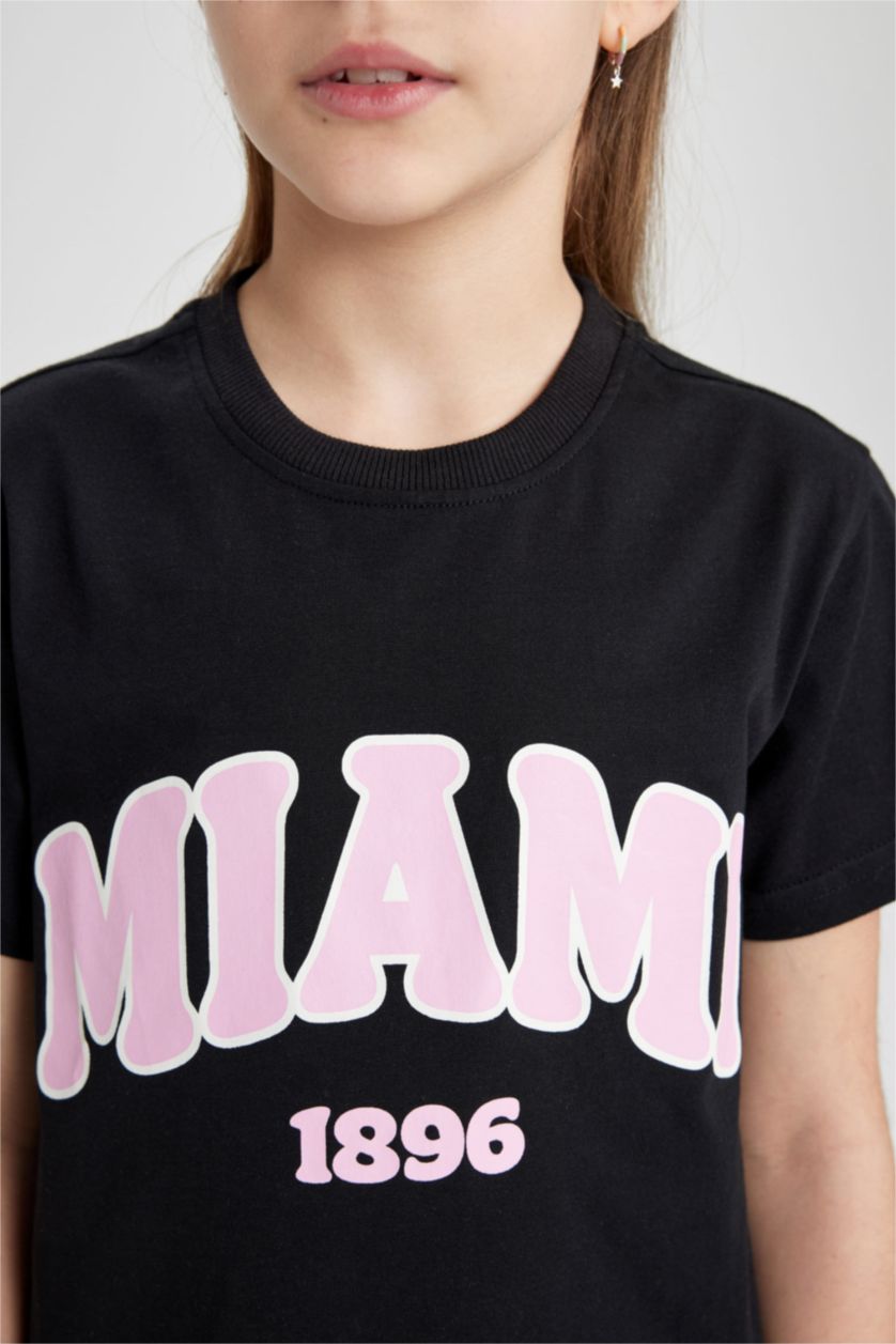 Girls & Teens Black Girl Printed Short Sleeve T-Shirt