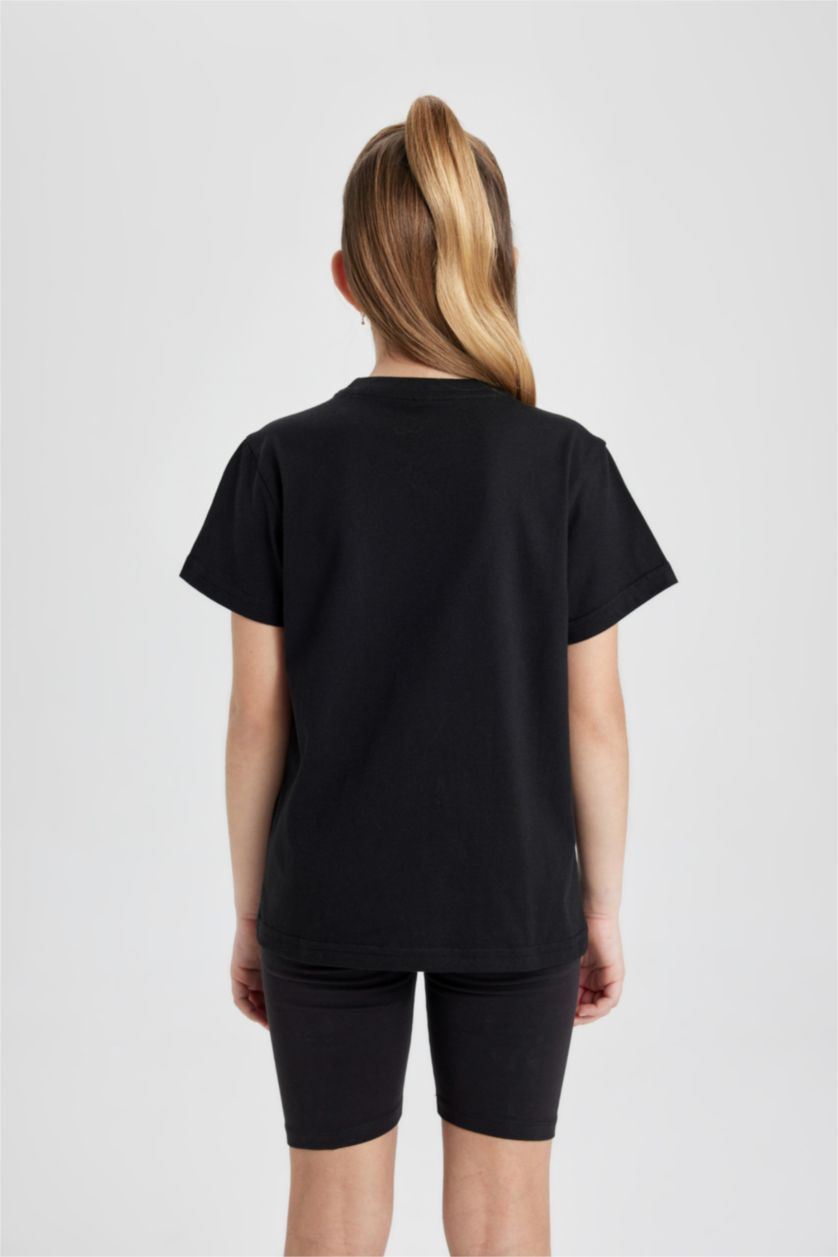 Girls & Teens Black Girl Printed Short Sleeve T-Shirt