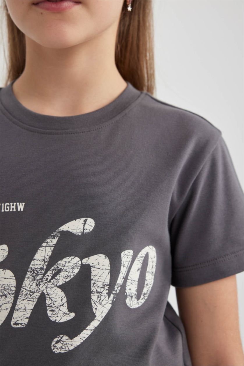 FILLES Anthracite T-shirt à manches courtes Fille