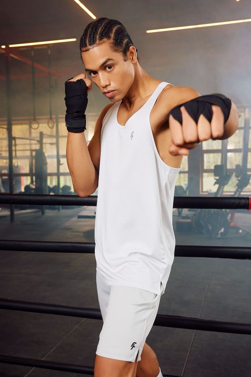 MAN Light Grey DeFactoFit Standard Fit Heavy Fabric Tank Top