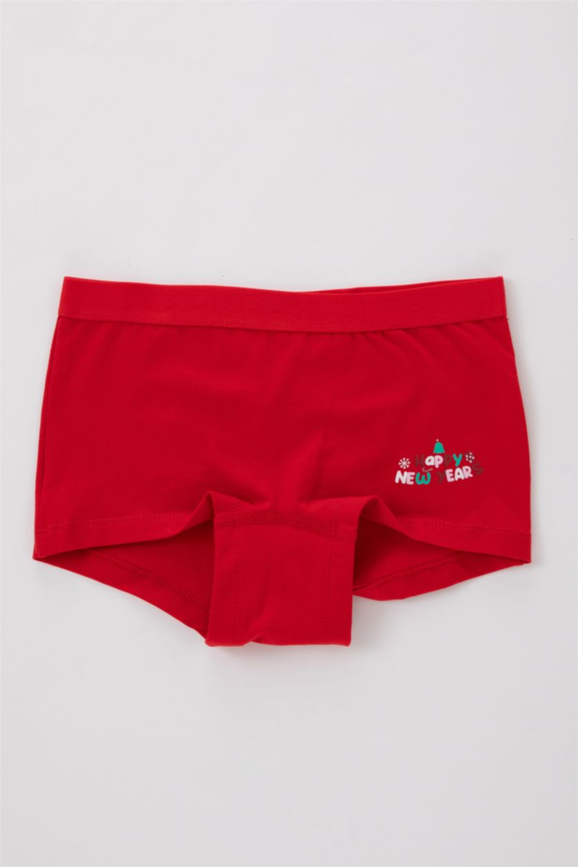 GIRLS & TEENS Red Girl Christmas Themed Red 2 Piece Boxers