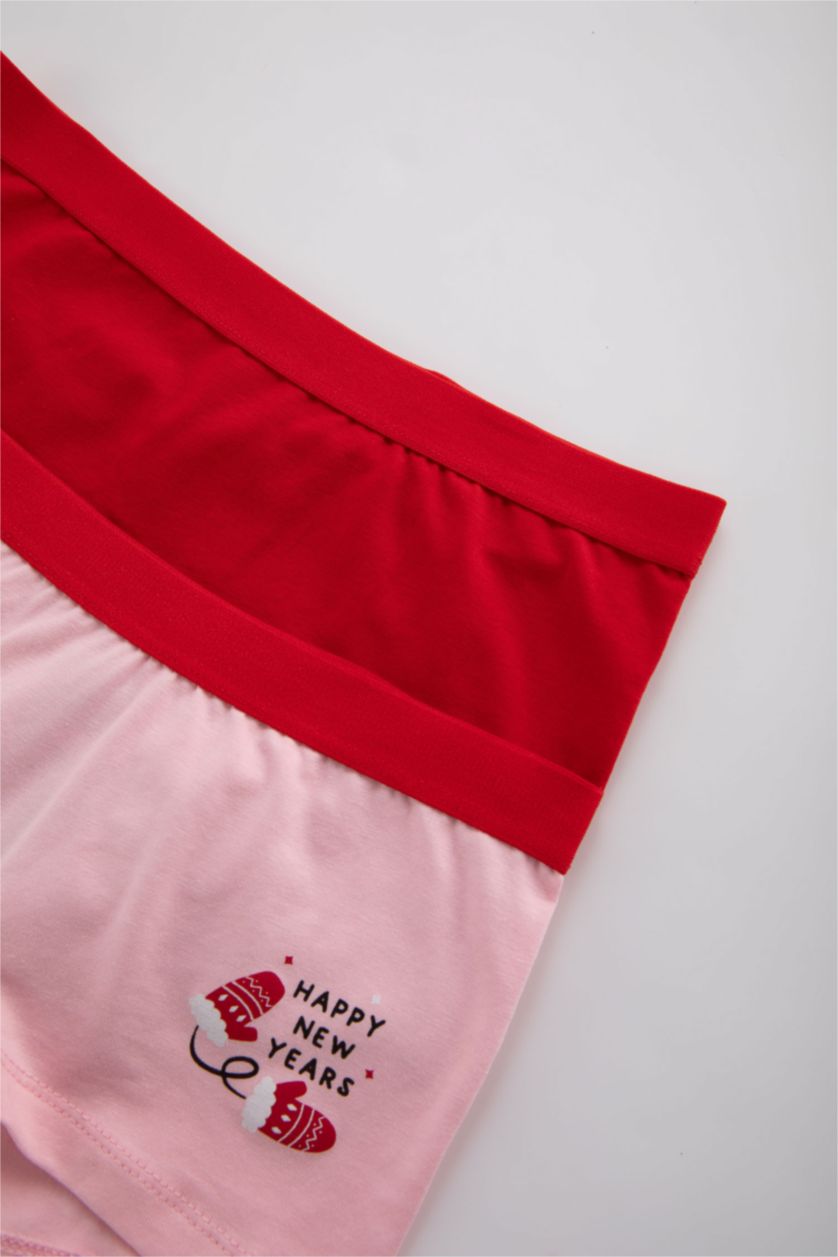 GIRLS & TEENS Red Girl Christmas Themed Red 2 Piece Boxers