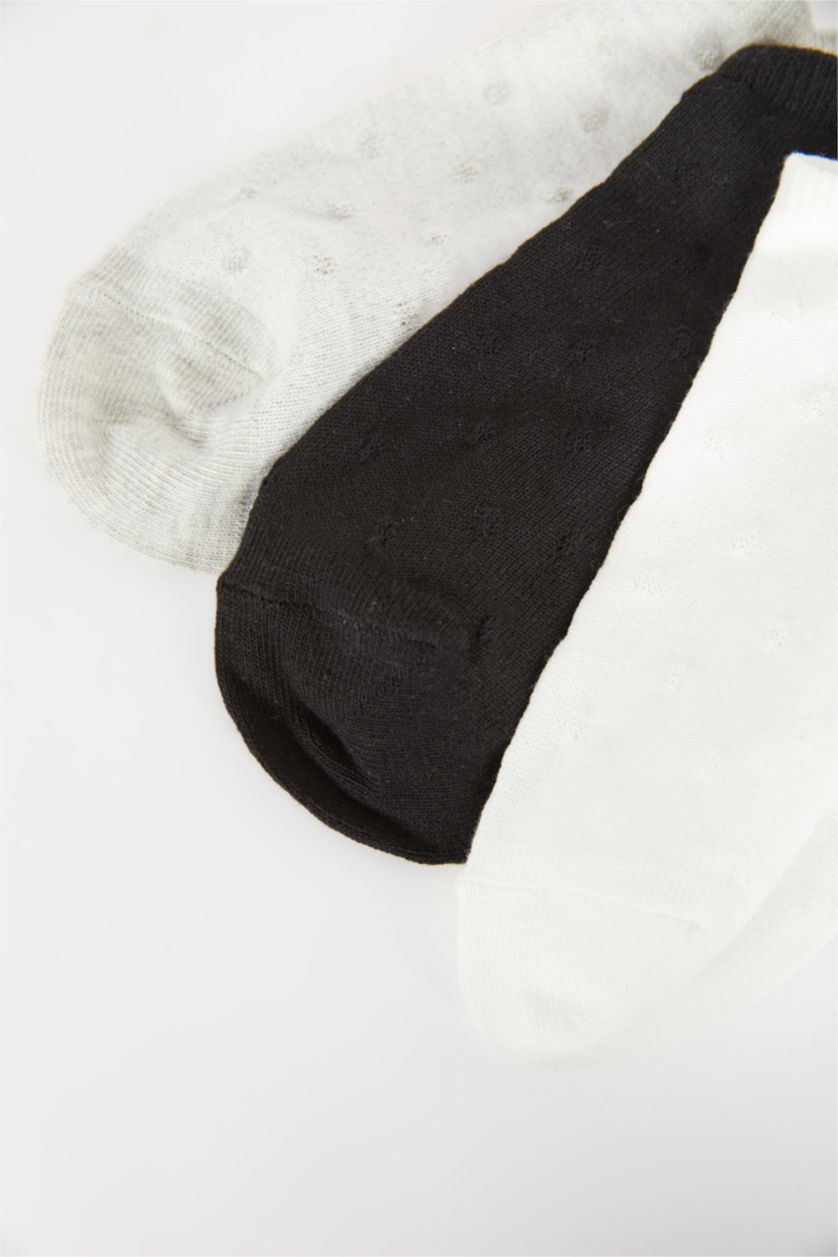 Kadın Karma Kadın 3'lü Pamuklu Sneaker Çorap