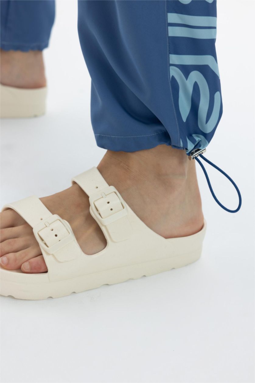 FEMME Bleu Foncé Ensemble de Maillots de Bain 3 Pièces Burkini Hijab à Motifs