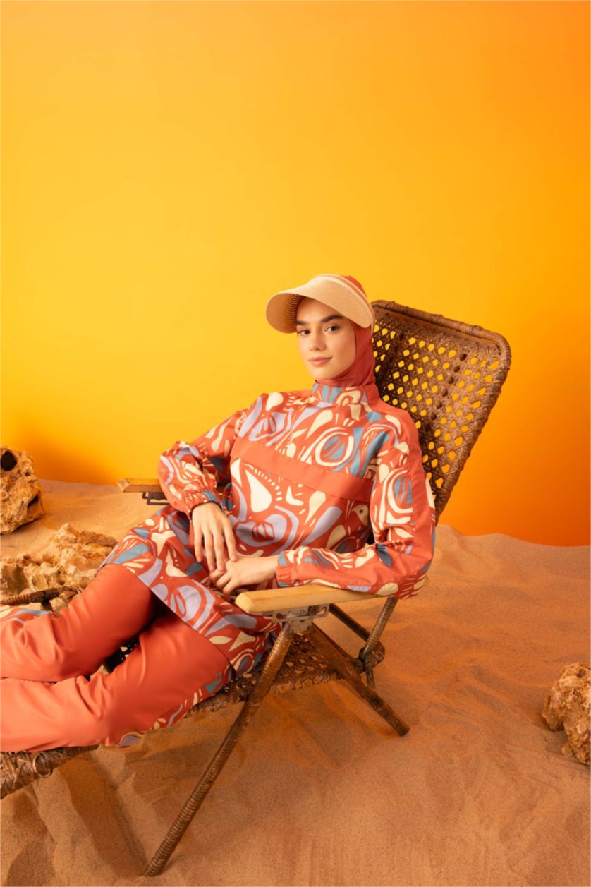 Woman Rose Regular Fit 3 piece Burkini