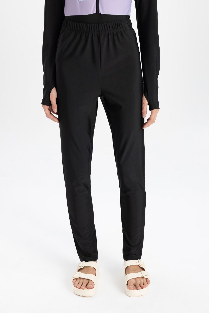 WOMAN Black Regular Fit 4 Piece Burkini Set