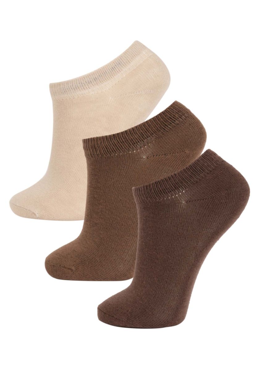 Мальчики и подростки Светло коричневый Короткие носки из хлопка для мальчиков, 3 пары