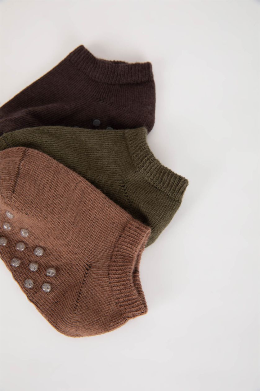 BABY BOY Light Brown Baby Boy 3 piece Short Socks