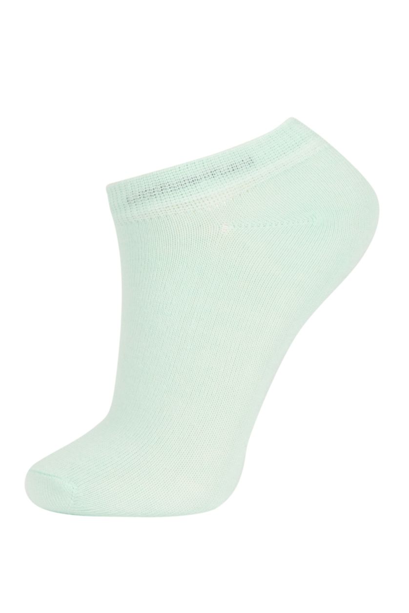 Kız Çocuk - Genç Kız Açık Neon Yeşil 3'lü Pamuklu Soket Çorap Kız Çocuk